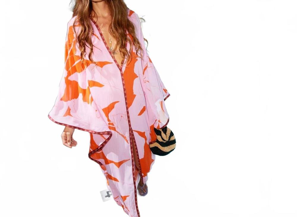 NEW EYWASOULS jaya kaftan in electric orchid